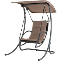 Patio Swing Outdoor Chair Patio with Canopy Patio Gliders Porch with Stand Canopy & Cushion Hanging Lounge 1