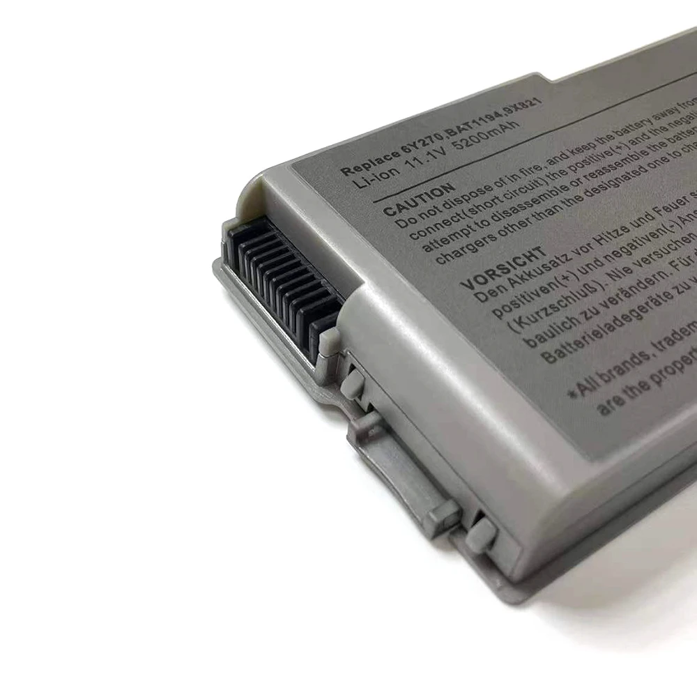 Original Bateria do Portátil para Dell Latitude D600 D610 D500 D510 D530 D505 D520 Série Notebook 7xinbox 11.1v 5200mah 6y270 - Imagem 2