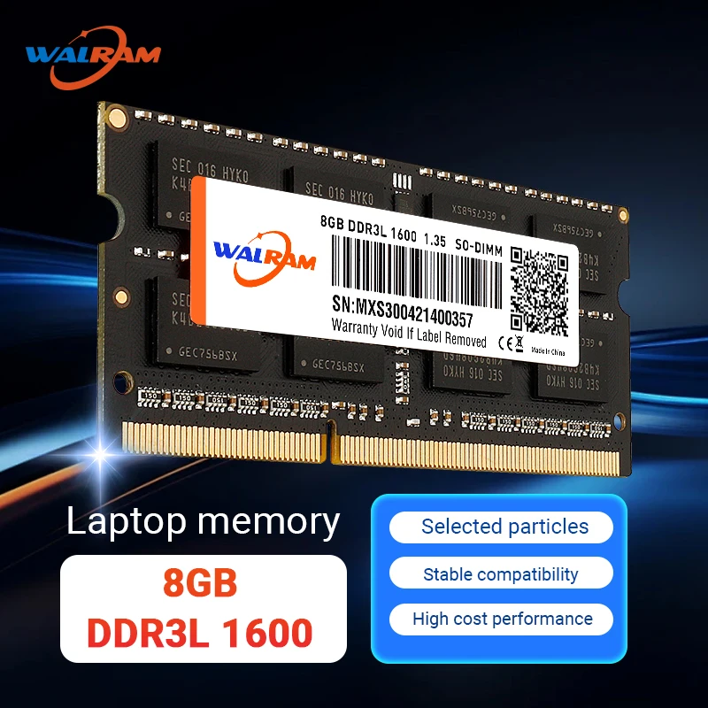 WALRAM DDR3L Laptop Memory RAM SODIMM, 1600MHz 1333MHz 4GB 8GB