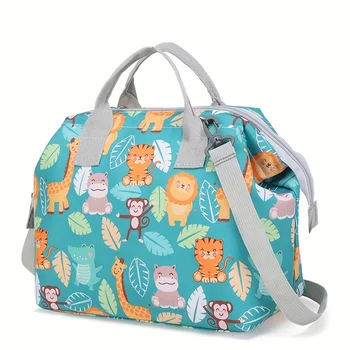 Diaper Bags Portable Changing Shoulder Bag Waterproof Large Capacity Multi-pocket Messenger Baby Bag Lightweight Mommy HandBag 1