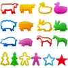 Children Cartoon Dinosaur Fruit Roller Cutter Scissors Dough Accessories Plasticine Mold Early Educational Toy Dough Play Tools 4