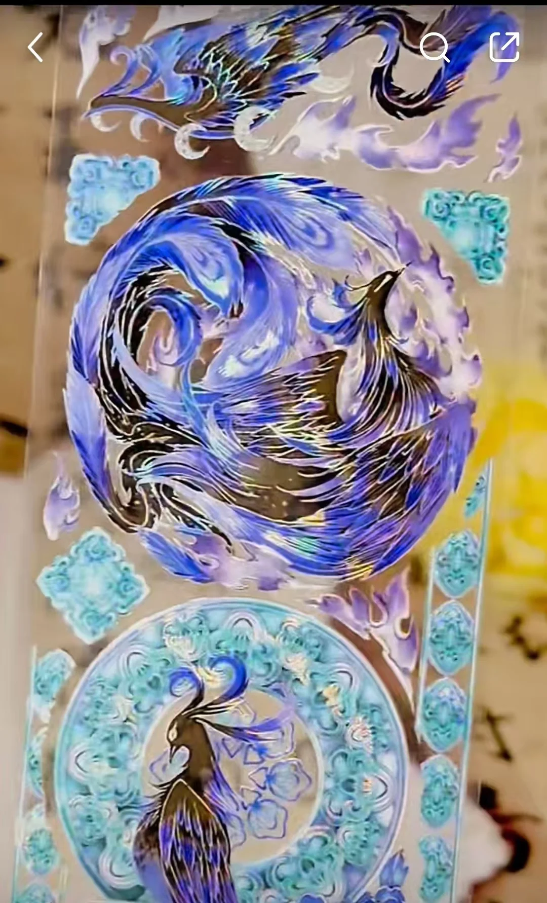 Loop Lovely Fox Rabbit Fish Phoenix Shiny Shell PET Tapes 1 DIY Decor Card Making Scrapbooking Planner Sticker