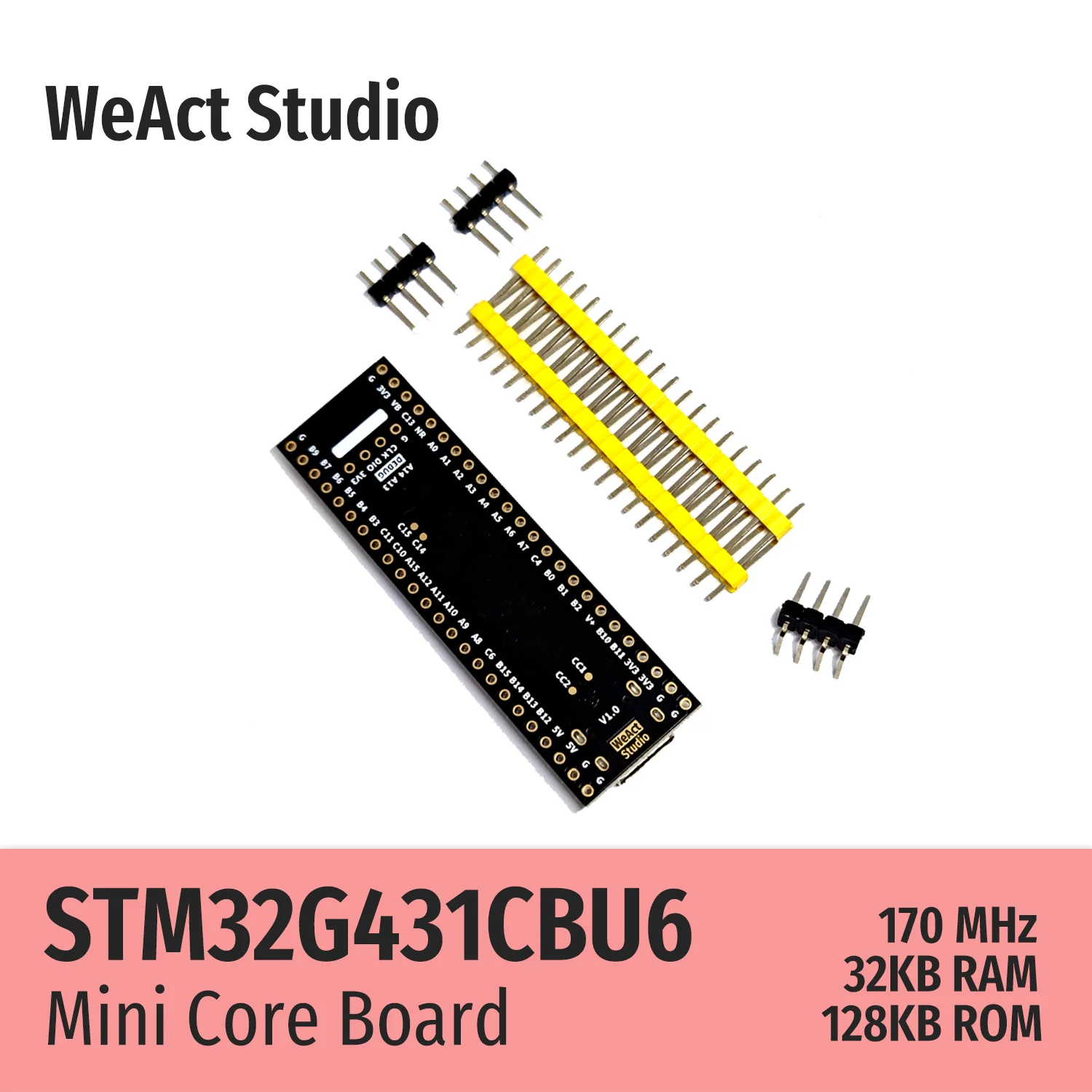 WeAct Long Type STM32G431CBU6 STM32G431 STM32G4 STM32 Core Board Demo Board 2
