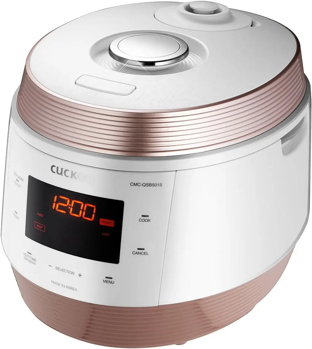 Cuckoo Electric Pressure Cooker with 10 Menu Options and Stainless Steel Pot