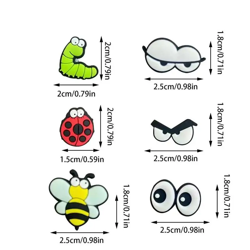 Magnetic Plant Eyes 6PCS Cute Plant Safe Magnets Decor Indoor Accessories Mini Magnets For Cabinet Refrigerator Whiteboard