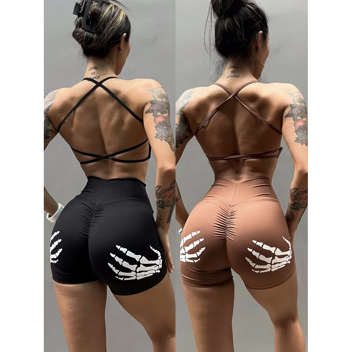 European and American Sports Fitness High Waist Tight Hip Lift Yoga Cycling Sports Cotton Shorts