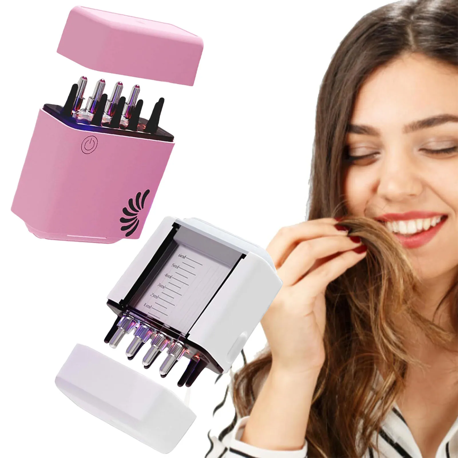 

Electric Scalp Oil Applicator Head Massager Brush Soft Scalp Head Fluid Brushes Therapy Head Massage Comb for Hair Growth