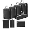 Breathable Mesh Travel Essentials, Packaging Cube, Hand Luggage Organizer, Compression Packaging, Lightweight, 8Pcs Set, 0280A 1
