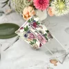 Transparent Lucite Napkin Holder Desktop V Shape Acrylic Napkin Holder Tissue Box Organizer Hotel Restaurant Table Decor 2