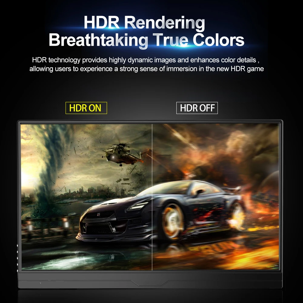 BOLINIA 15.6 ġ ġ ũ ޴  1080P FHD IPS  ÷ USB-C ȭ HDR/Ŀ/̴ HDMI