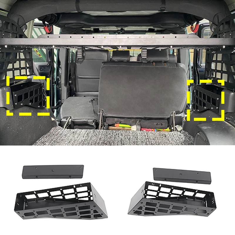 

Для Jeep Wrangler JK 2007-2017 4 двери задний багажник багажника левый и правый L/R боковая коробка для хранения багажа Органайзер лоток Панель-стойка