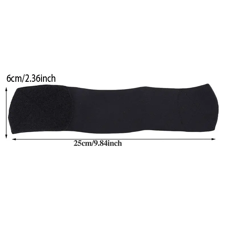 Polyester-Schienbeinschutz, fester Verband, verstellbar, Schwarz, Rot, Blau, Weiß, fester Riemen, rutschfest, atmungsaktiv, Fußball-Knöchelschutzgürtel – Detail 2