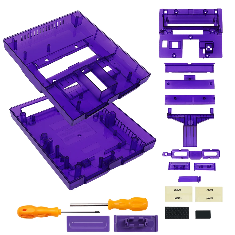 Bitfunx-shell Substituição para Sns001console Caixa Transparente para Console Snes Versão Nós - Image 5