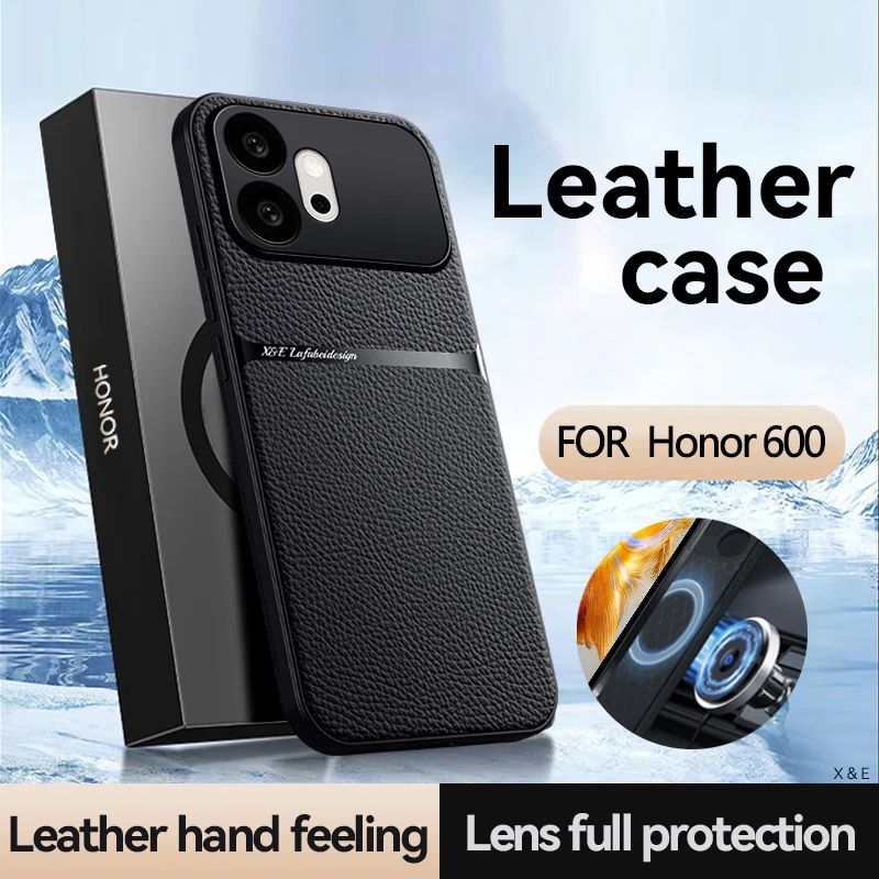ELVEV Magnetic PU Leather & Soft TPU Ultra-thin Camera Protection Phone Case
