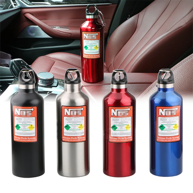 Botella de nitrógeno para coche, recipiente de aislamiento de 500ml, estilo  de carreras modificado, accesorios de decoración interior - AliExpress