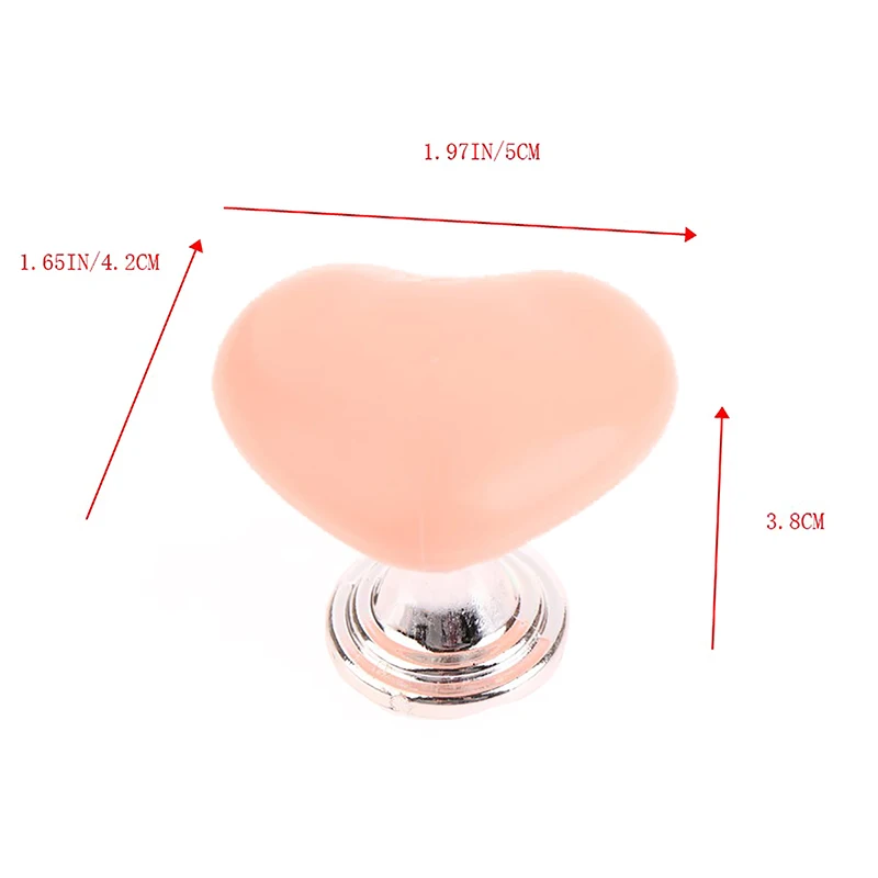 Push Button Switch Toilet Flush Button Pink Heart Shaped Press Toilet Tank Button Aid Bathing Room Decor Water Flush