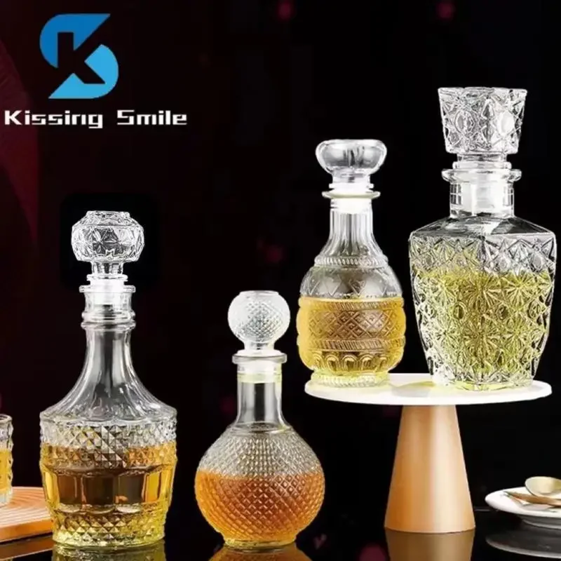 Alcohol Bottle Suit Drink Whiskey Decanter Wine Tools whiskey decanter set Home Bar Party Wedding Flask 1pcs 3pcs 5pcs 10pcs
