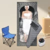 Lightweight Portable Personal Steam Sauna Spa set tent 180*80*80cm+2.6L steam engine+65cm folding chair 6