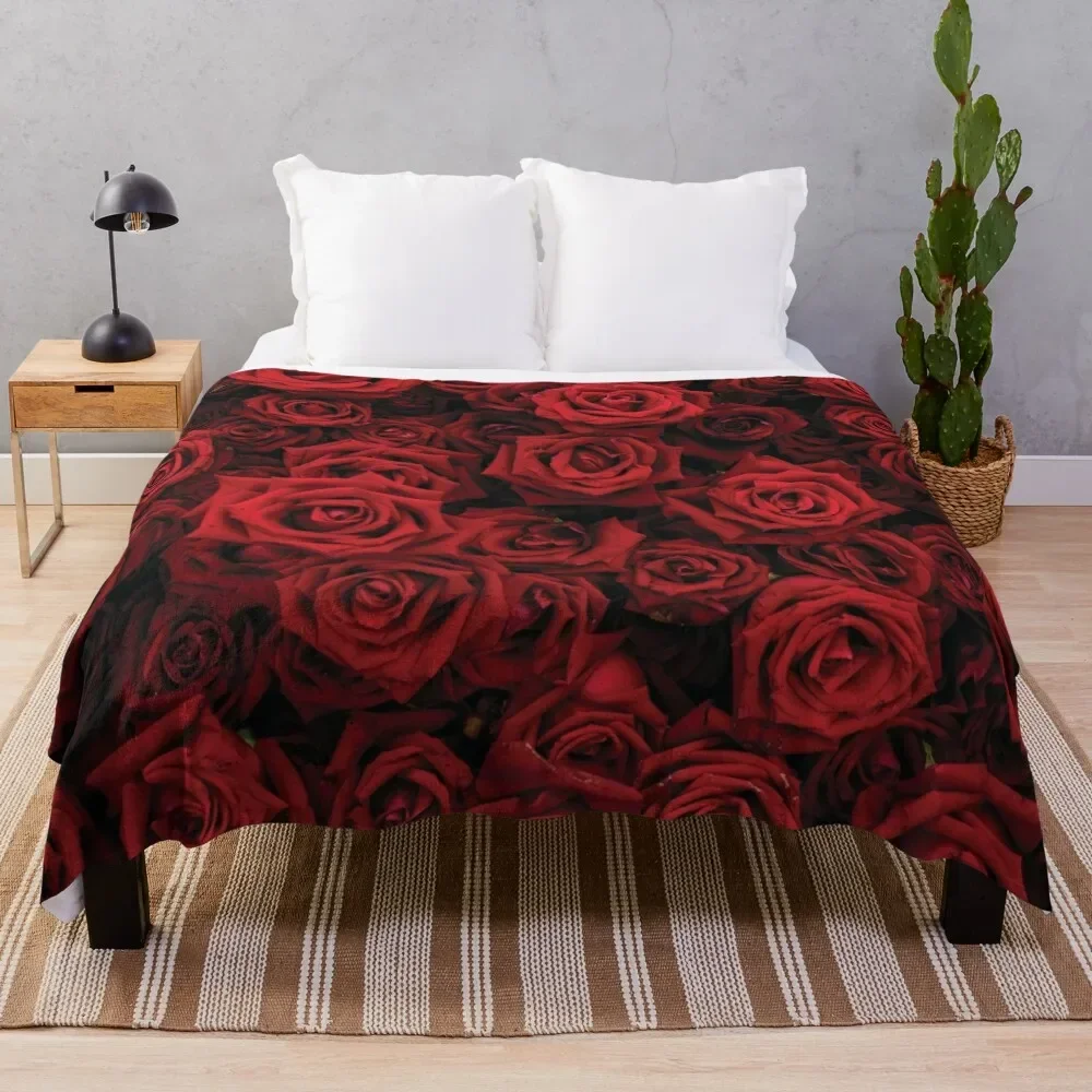 

Bloody Roses Throw Blanket Flannel Warm heavy to sleep Blankets
