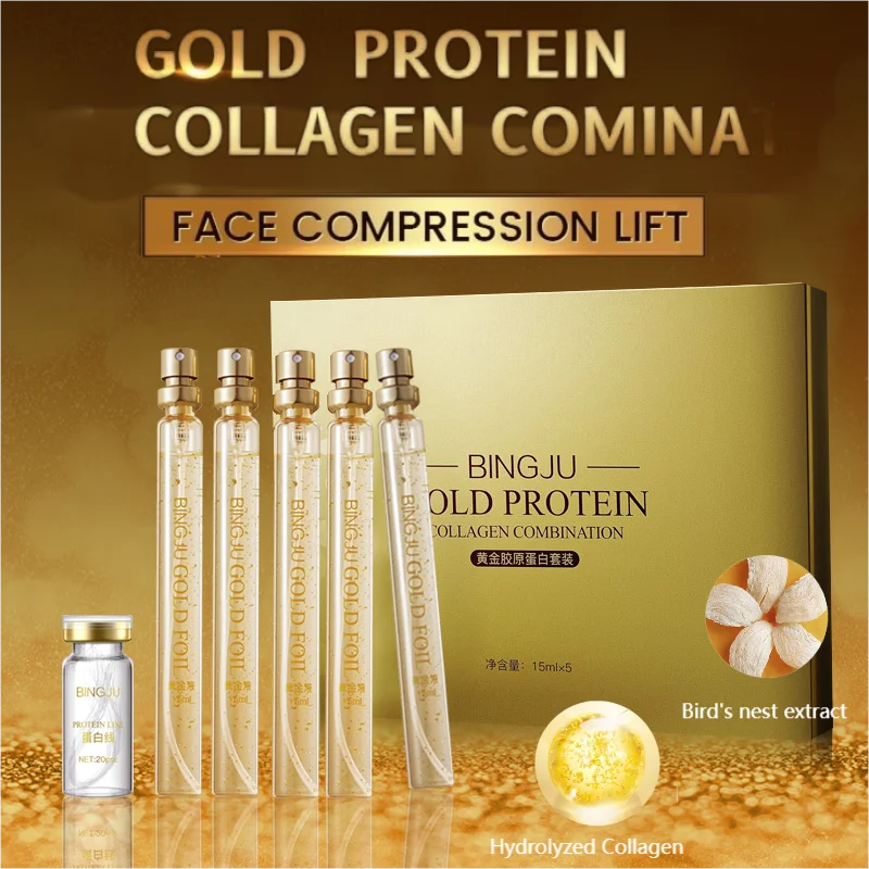 

Face Serum Active Collagen Silk Line Carving Anti Aging Essence Face Smoothing Firming Face Filler Absorbable Protein Line