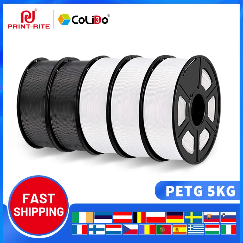 5KG PETG Filament 1.75mm For 3D Printer Filaments Print-rite  CoLiDo High Toughness 3D Printing Materials