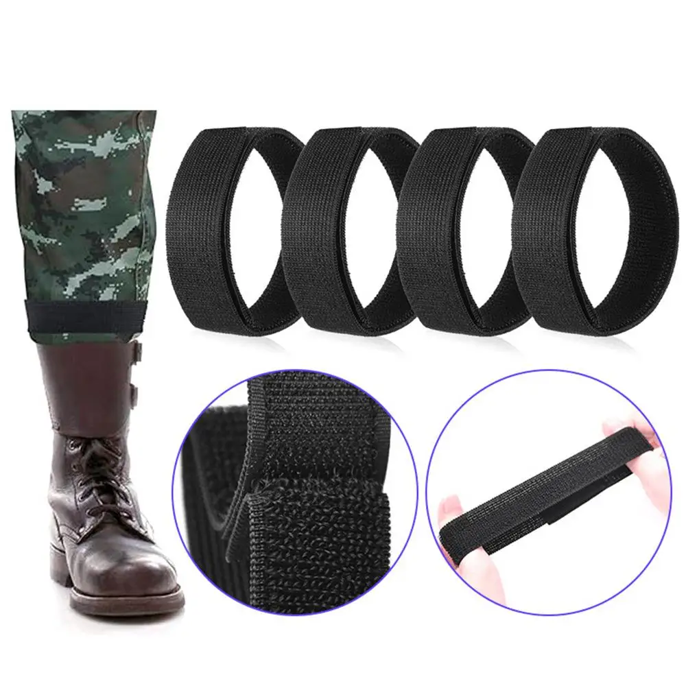 Trousers Blouses Straps 6X Elastic Boot Bands Straps With Hook And Loop Polyester Nylon Adjustable Cowboy Boot Straps