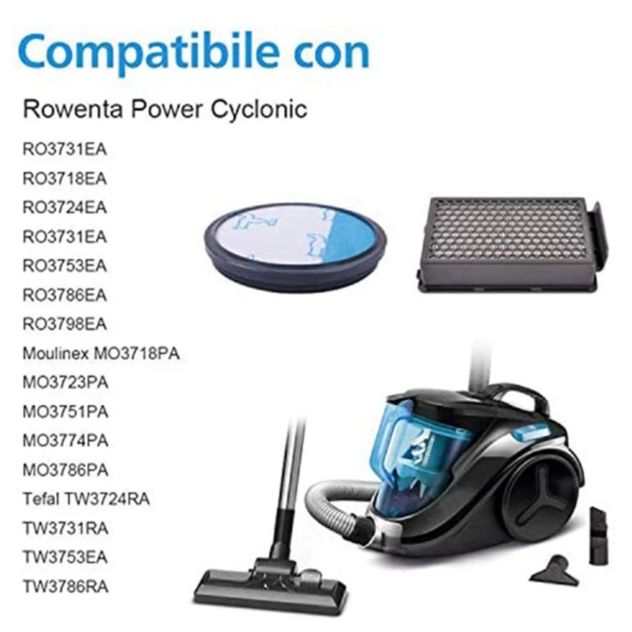 Cambiar y limpiar filtros aspiradora Rowenta Cyclonic Power 