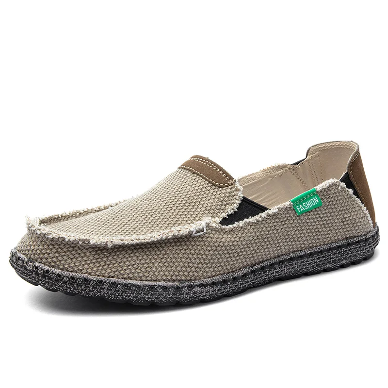 

2023 Summer Men Canvas Shoes Espadrilles Breathable Casual Shoes Men Loafers Comfortable Ultralight Lazy Boat Shoes Big Size 48