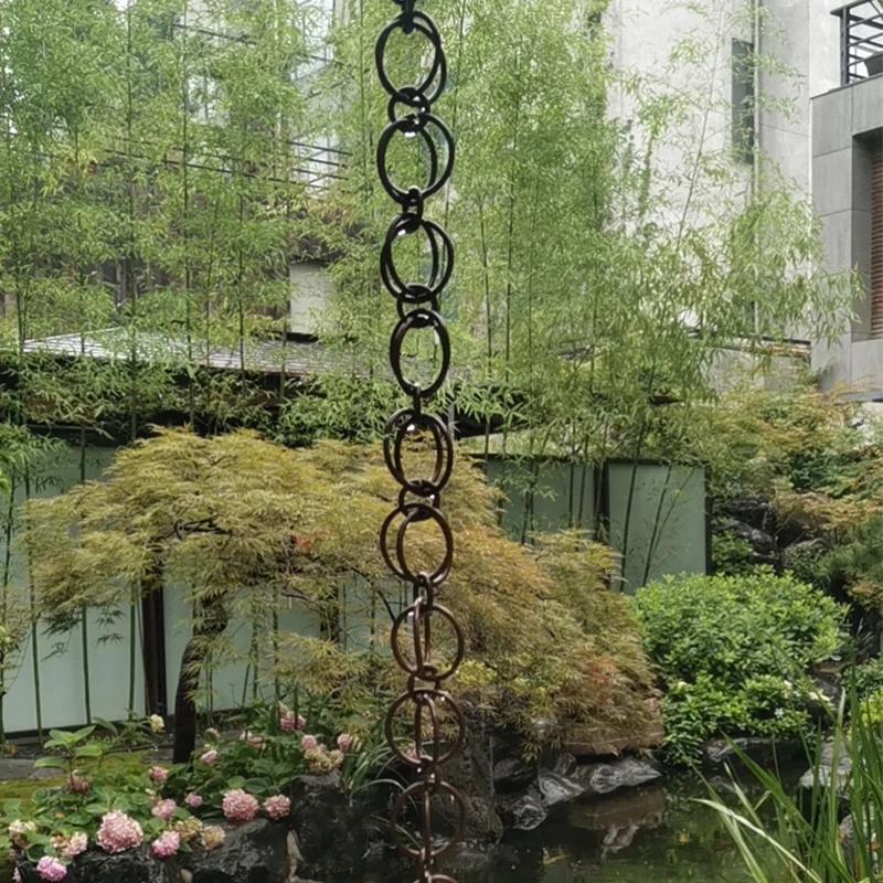 2.6m Copper Rain Bell Drainage Chain