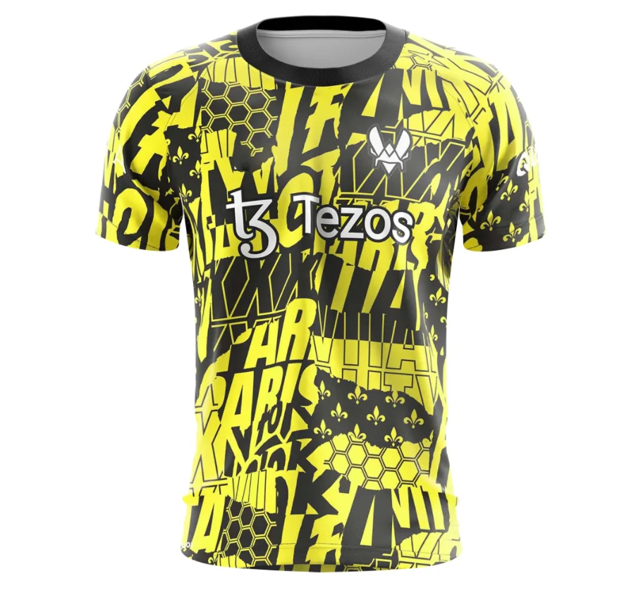 Футболка для французской команды Maillot Vitality Special 2023, Новейшая Форма Csgo Esports ZywOo, футболки, мужская летняя одежда с коротким рукавом