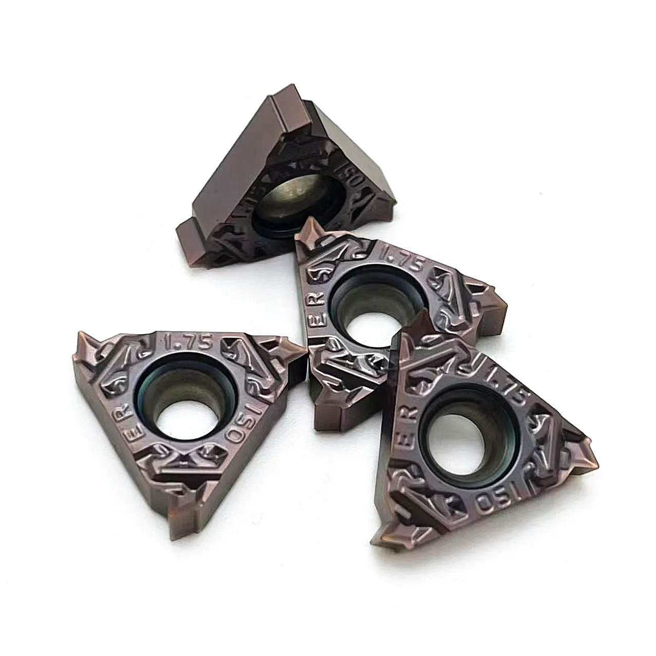 10 個の超硬インサート CNC インサートブレード、16ER 16IR 1.0 ISO