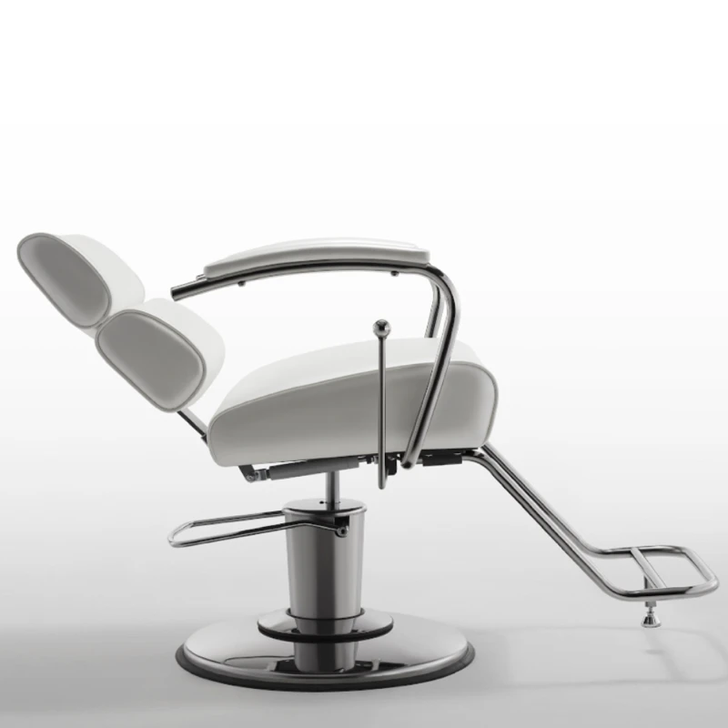 Cosmetic Barber Chairs Recliner Hairdressing Professional Metal Barbershop Makeup Chair Vanity Silla De Barberia Salon Furniture