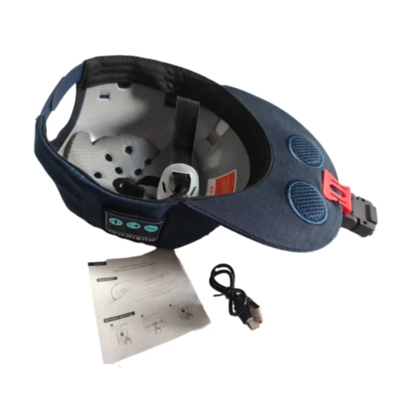 Bluetooth Baseball Cap with ABS Liner Music Safety Helmet Sports Hat with ABS Liner and Smart Speaker Bump Cap Safety Helmet
