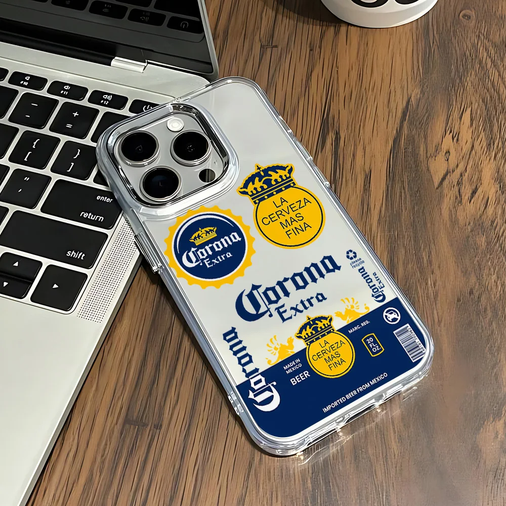 Phone Case For Fashion C-Corona Extra Beer iPhone 17 16e 16 15 14 13 12 11 mini Pro Max X XR 8 7 Air Plus Transparent Soft Cover