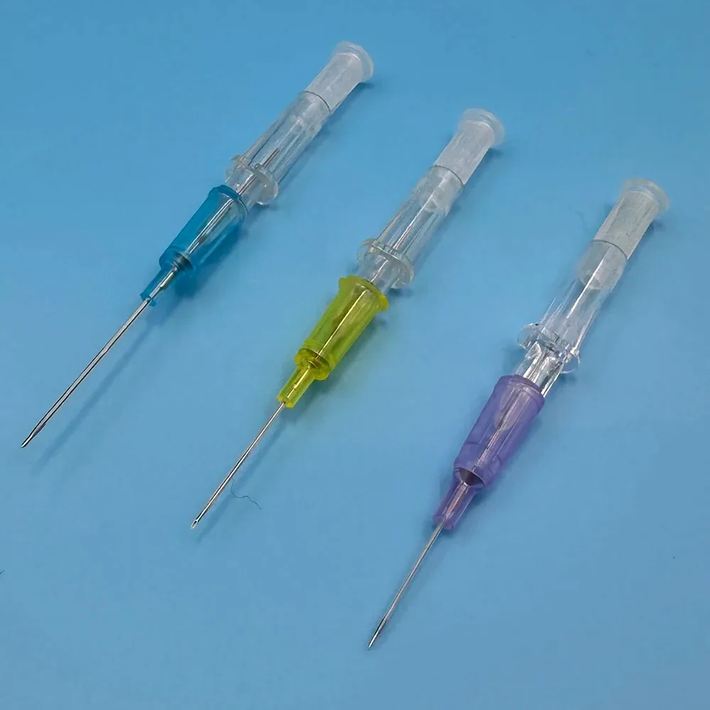 20pcs Disposable Dog Cat I. V. Cannula Animal Catheter Pet Catheters with Heparin Cap 22G 24G 26G Veterinary Tools