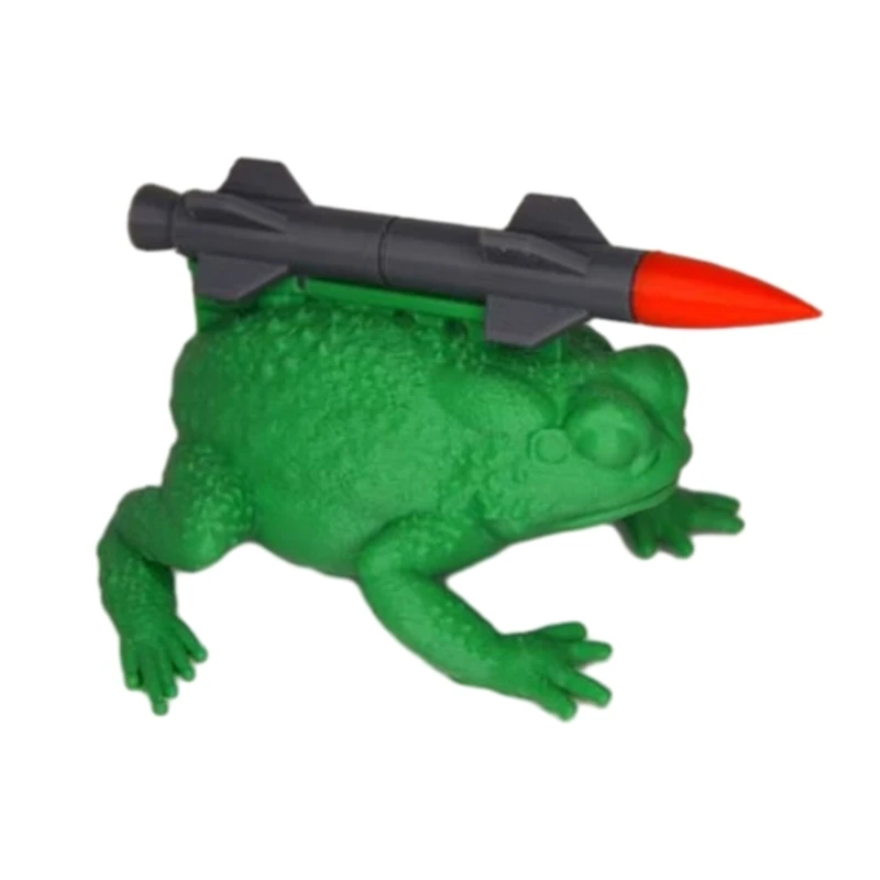 

Улучшит ваш праздничный декор с помощью этого рождественского украшения с подвеской-ракетой в виде жабы, идеально подходящего