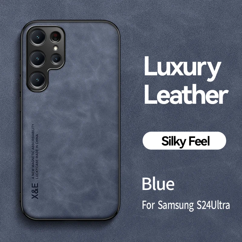 Luxury Magnetic Leather Soft Phone Case - Premium Back Cover