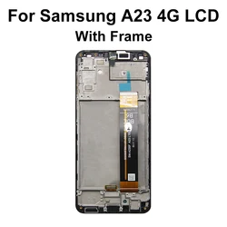 Enhanced Display Touch Screen Digitizer Assembly for 6.6 Smartphone - LCD Replacement (A23 - 4G With Frame)