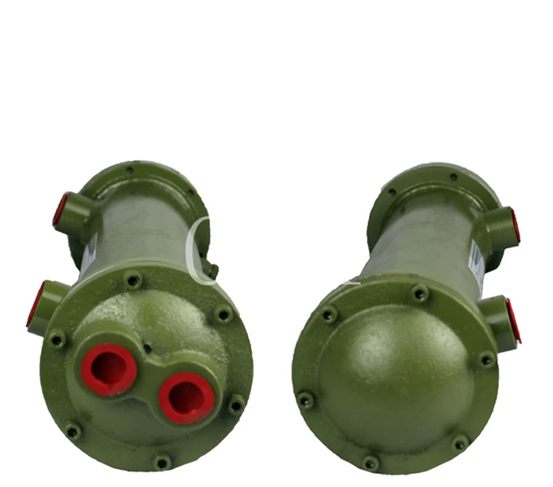 OR-250 Tubular Water Cooler Hydraulic Oil Heat Exchanger With 32 Copper Tubes Inside