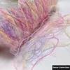 Flash Section Dyed Feather Flash Yarn Thread Wool Thread Candy Color Soft Cute Knitting Sweater Winter Cat Hair Fine Cotton Yarn 2