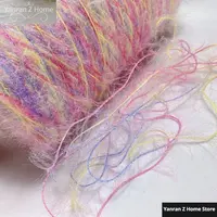 Flash Section Dyed Feather Flash Yarn Thread Wool Thread Candy Color Soft Cute Knitting Sweater Winter Cat Hair Fine Cotton Yarn 2