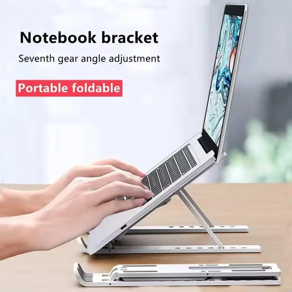 Portable Laptop Stand Aluminum Notebook Support Computer Bracket For Universal Pc Holder Accessories Foldable Lap Top Base - 3