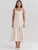 Backless Maxi Fishtail Dress For Women Gown Fashion Square Collar Sleeveless Loose Pleated Long Dress Elegant Dresses