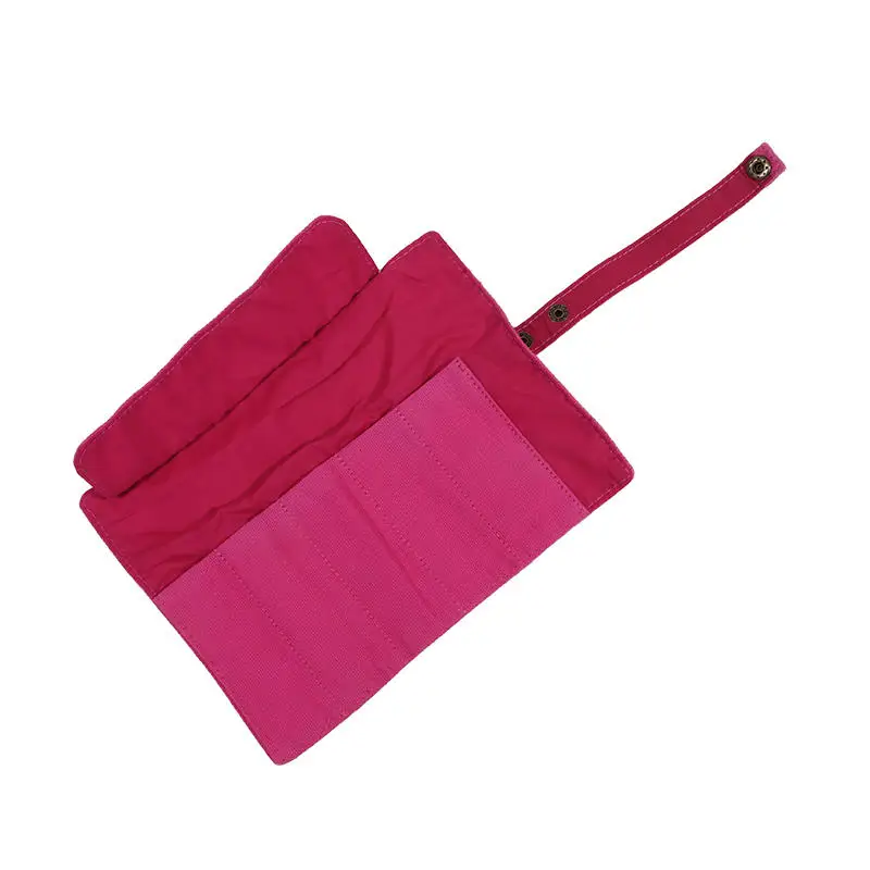 Premium Canvas Watch Band Roll Organizer with 5 Individual Slots, Portable Travel Stora... - SKU WBRO1546 - UGI Packaging