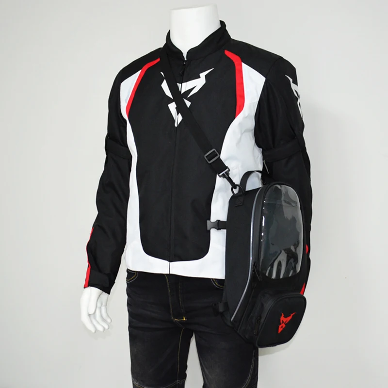 Waterproof Magnetic Motorcycle Fuel Tank Bag with Navigation and Tool Storage