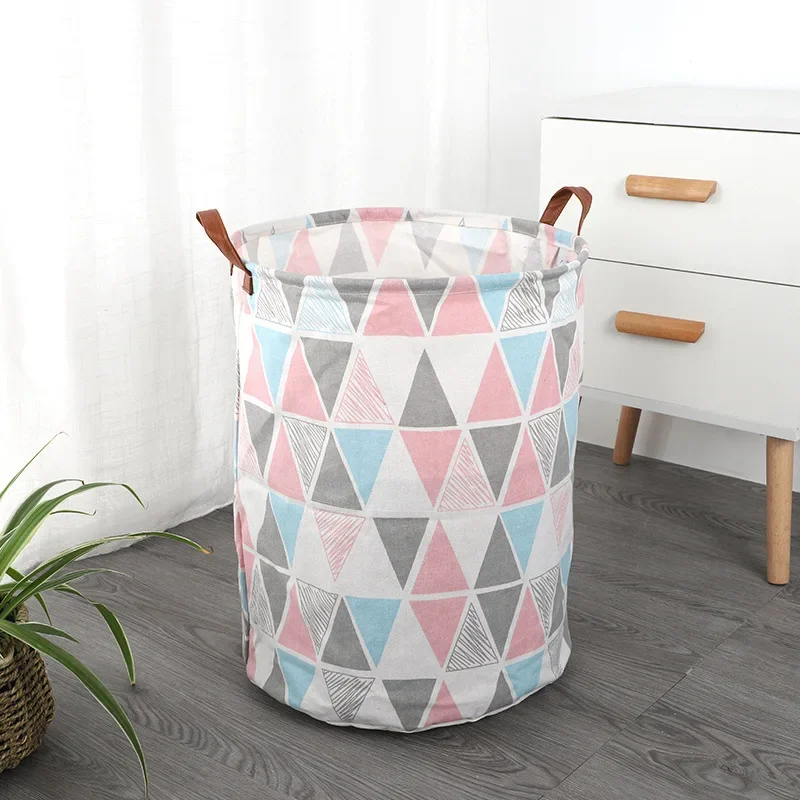 Large Capacity Fabric Laundry Basket Folding Waterproof Clothes Storage Basket Home Children Toy Sundries Storage Bag Organizer 6