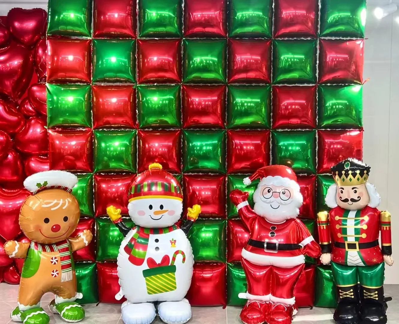 Weihnachten Folienballon Große Größe Selbststehender Weihnachtsmann Schneemann Ballon Weihnachtsfeier Dekoration Neujahr Navidad Supplies – Detail 12