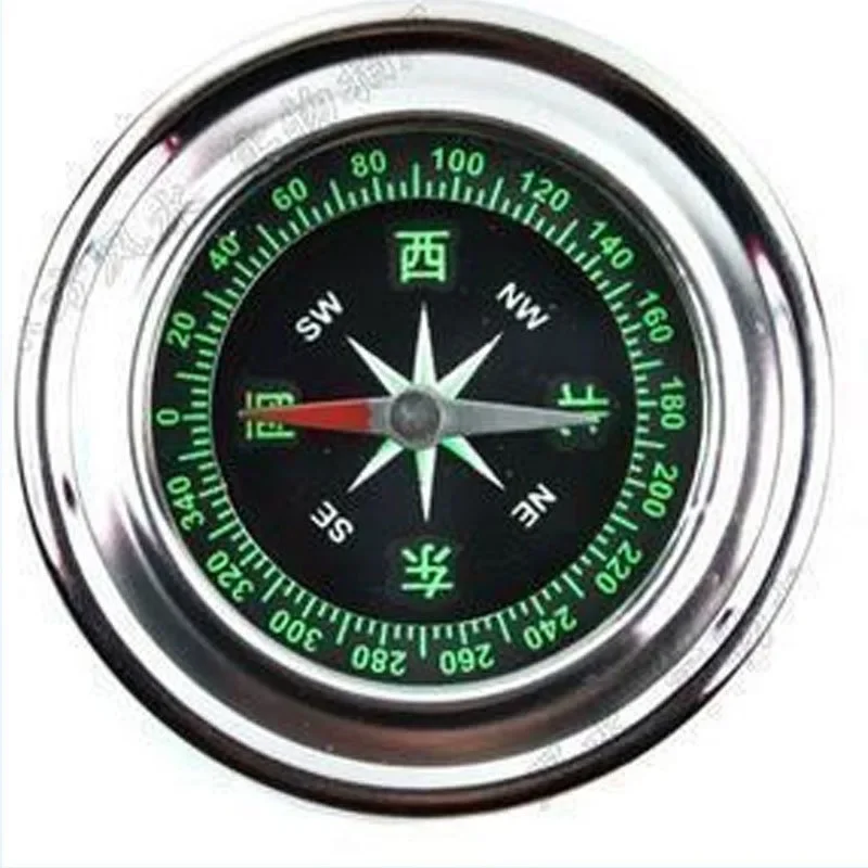 

Portable Stainless Steel Compass Emergency Outdoor Survival Compasses Tool Navigation Camping Hiking Activities Wild Tool