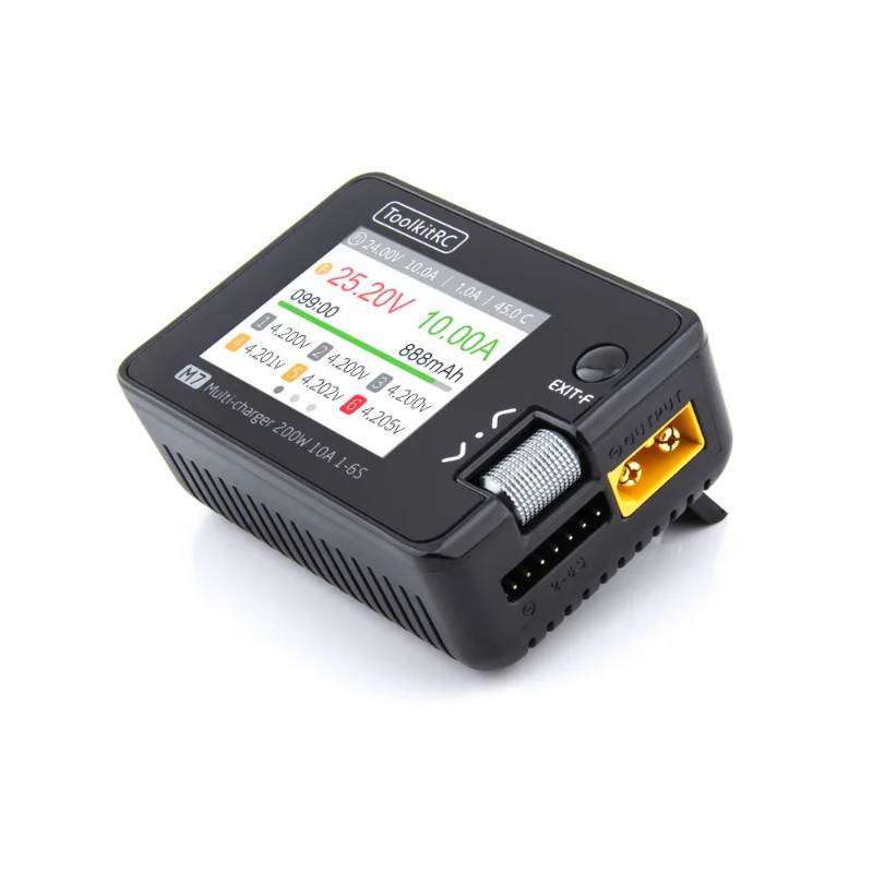 ToolkitRC M7 Balance Charger Discharger Multi Function Charger for 1-6S Lipo Battery RC Airplanes Fixed-Wing Lithium Battery thumbnail 2
