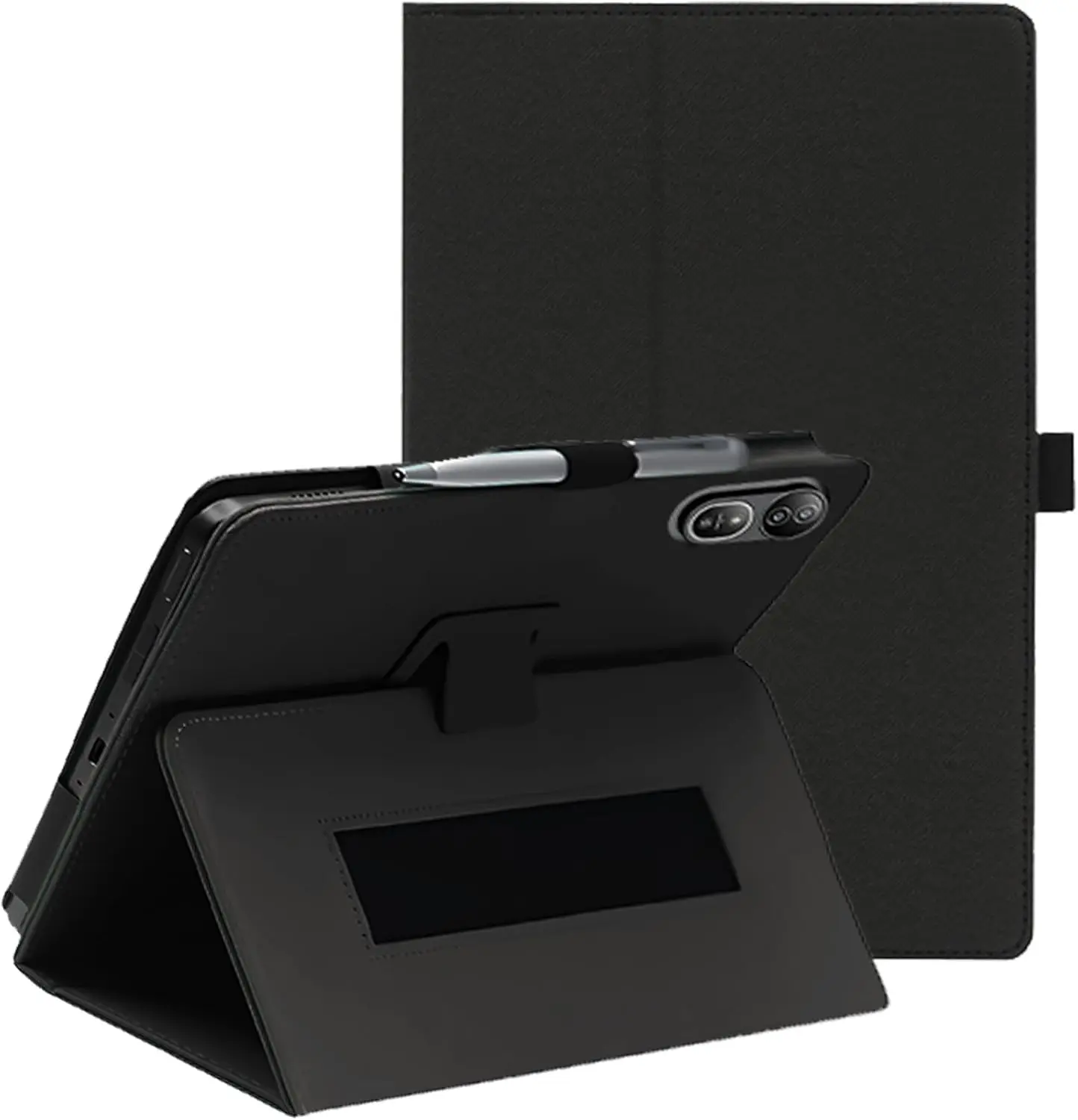 Hand Strap Design PU Leather Folding Stand Cover for Tablet PC (12.2) - Full Protection